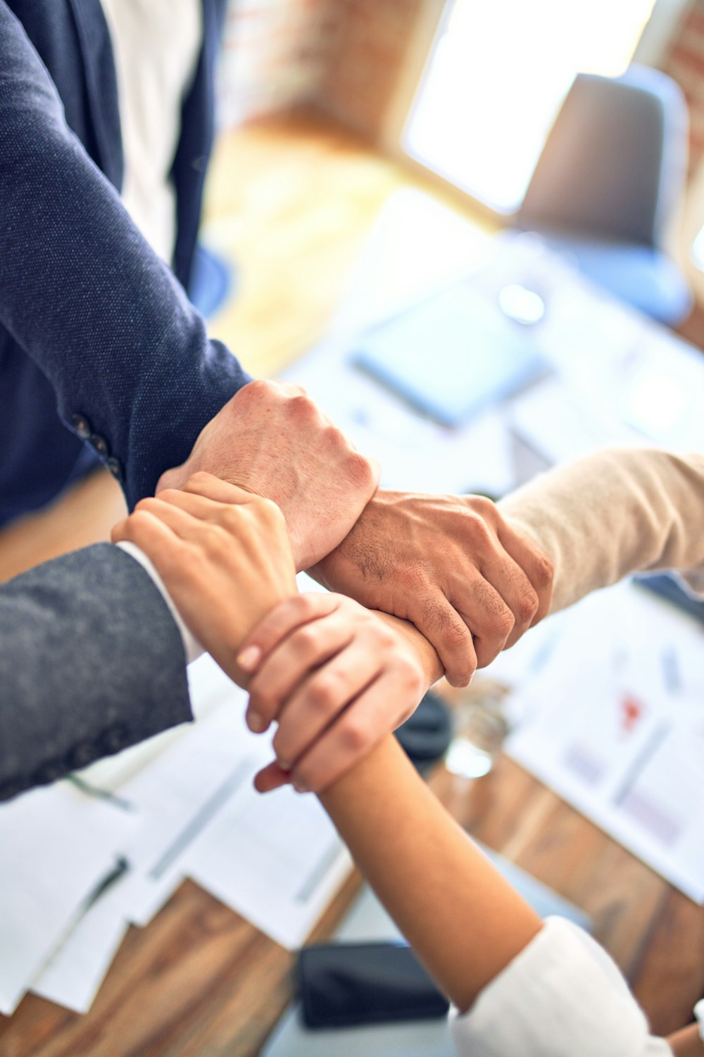 Houston business client partnership handshake