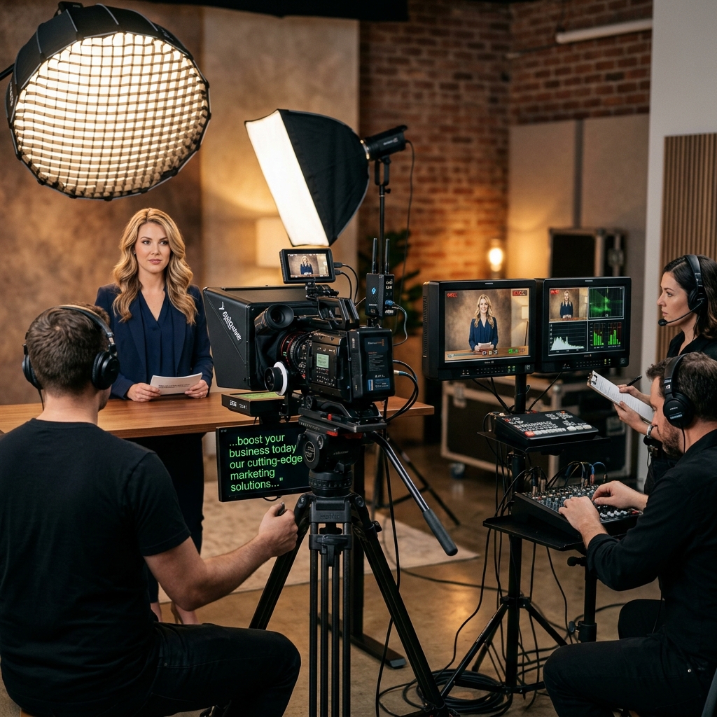 Filming spokesperson for sales marketing video in Houston